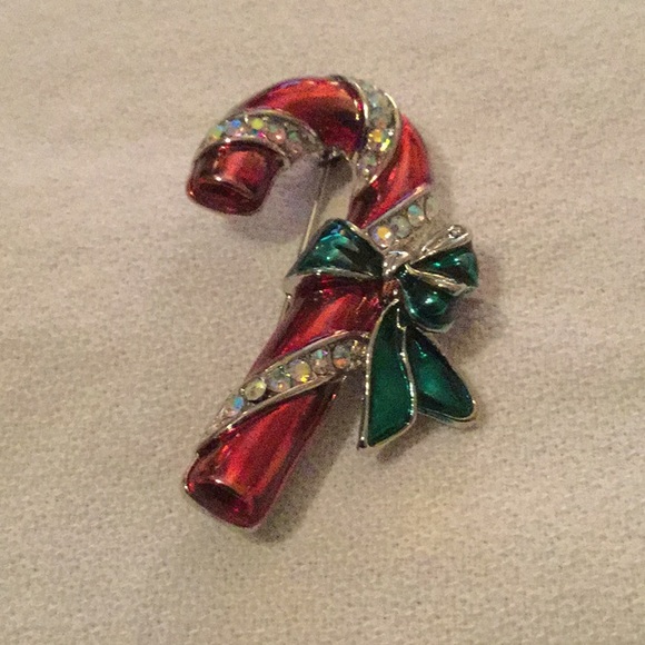 🌹NWT Liz Claiborne Rhinestone Holiday Brooch🌹 - Picture 2 of 4